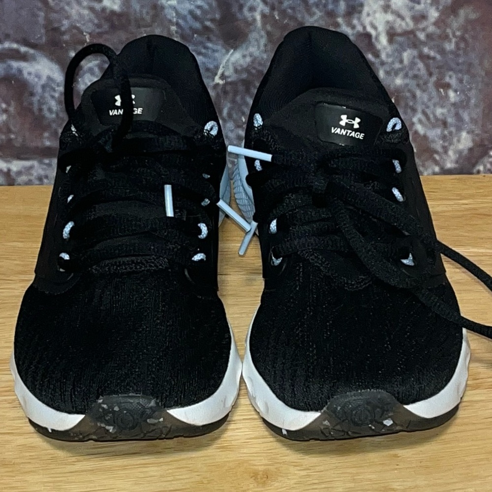 Under Armour Charged Vantage Black Isotope Blue Running Shoes Size 6.5-7 - Picture 4 of 9